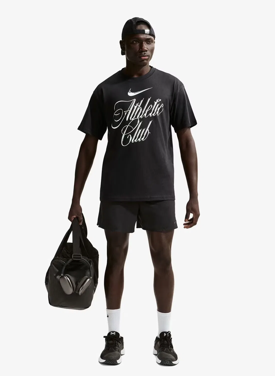 Футболка свободного кроя с принтом Nike, черный — фото 3