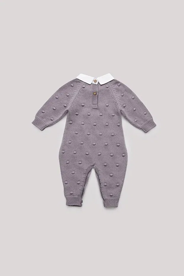Детский комбинезон для мальчиков с длинным рукавом Layette, Gray Melange — фото 2
