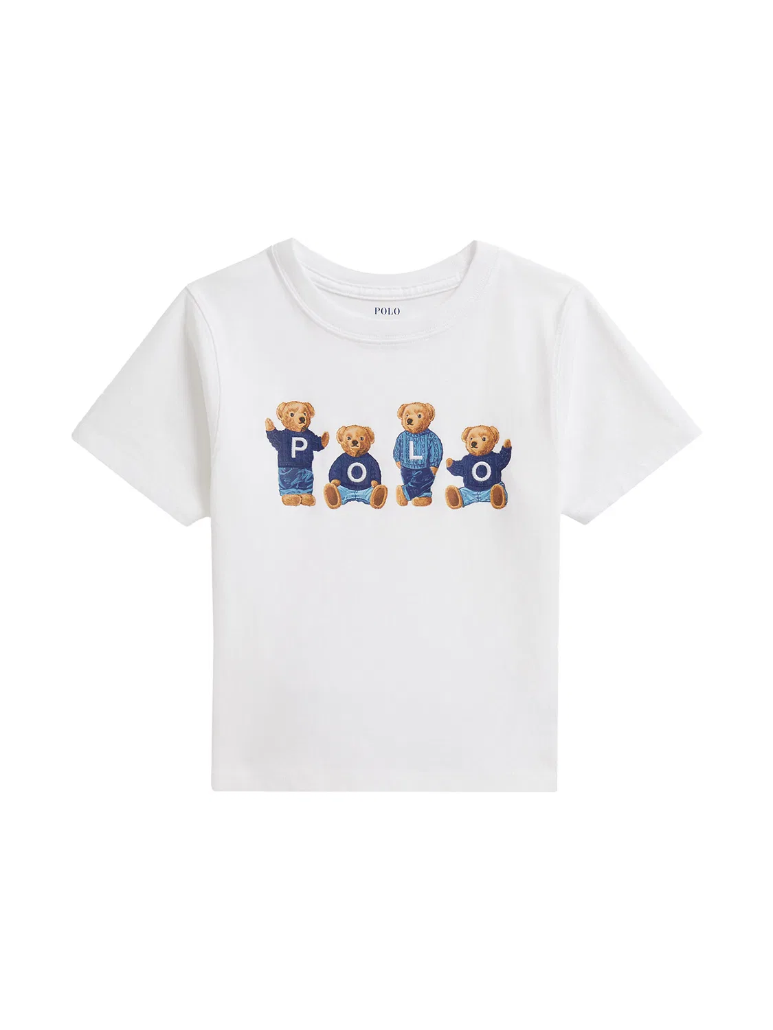 Футболка стандартного кроя для девочки Polo Ralph Lauren, белый — фото 4