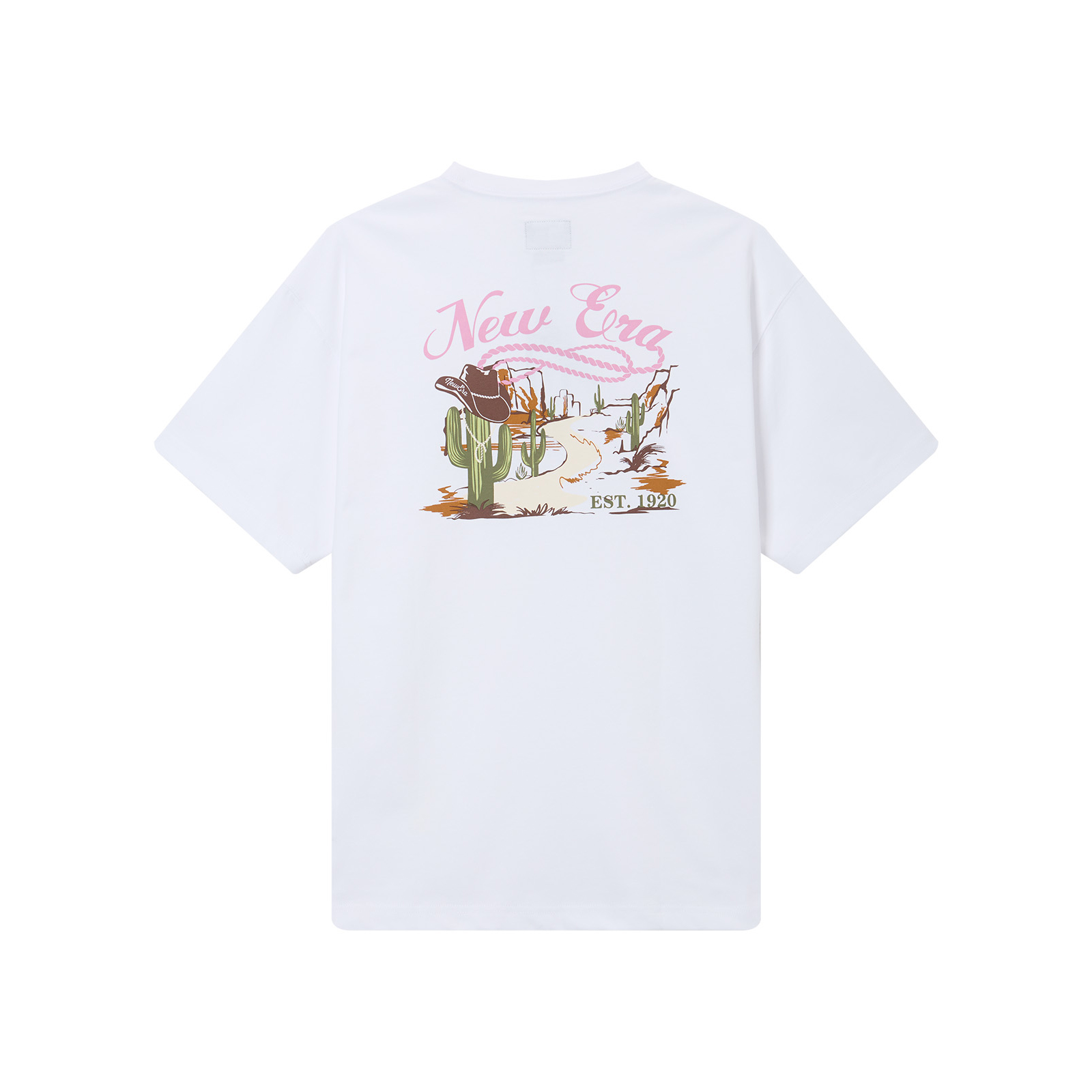 

New Era Футболки унисекс белые с круглым вырезом, Белый, New Era Футболки унисекс белые с круглым вырезом