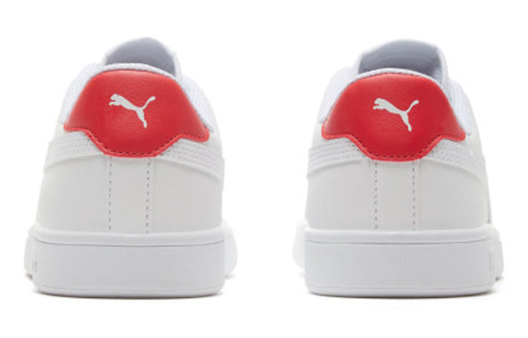 Кеды PUMA Smash V2 'White High Risk Red', красный — фото 4