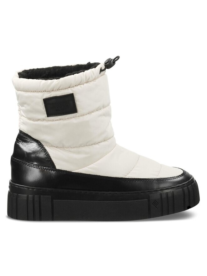 Женские зимние ботинки Gant Snowmont Mid Boot стеганые с шерстяной подкладкой, белый