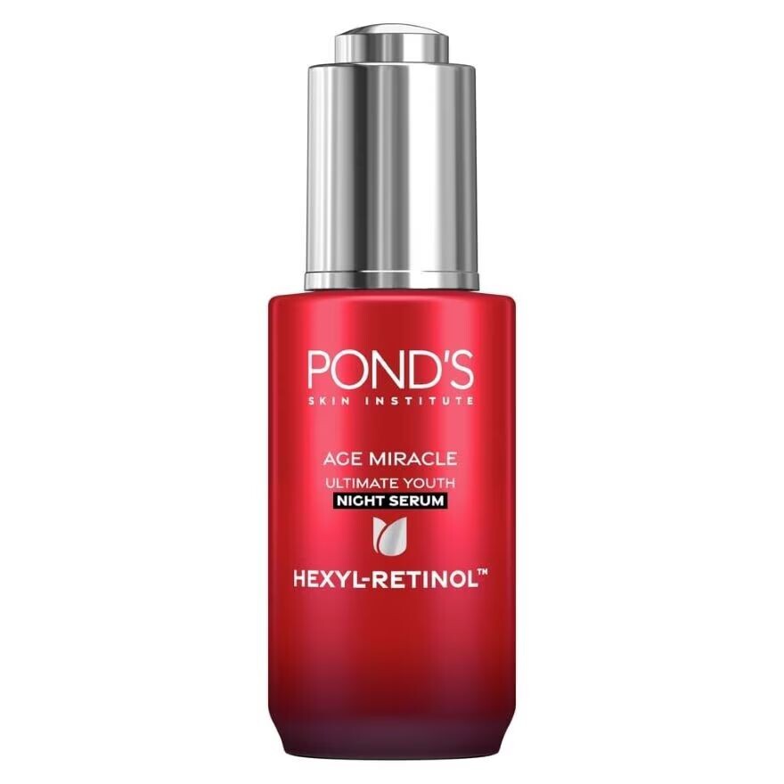 

Pond's Pond'S Age Miracle Ultimate Youth Ночная сыворотка с гексил-ретинолом 30 г, Red