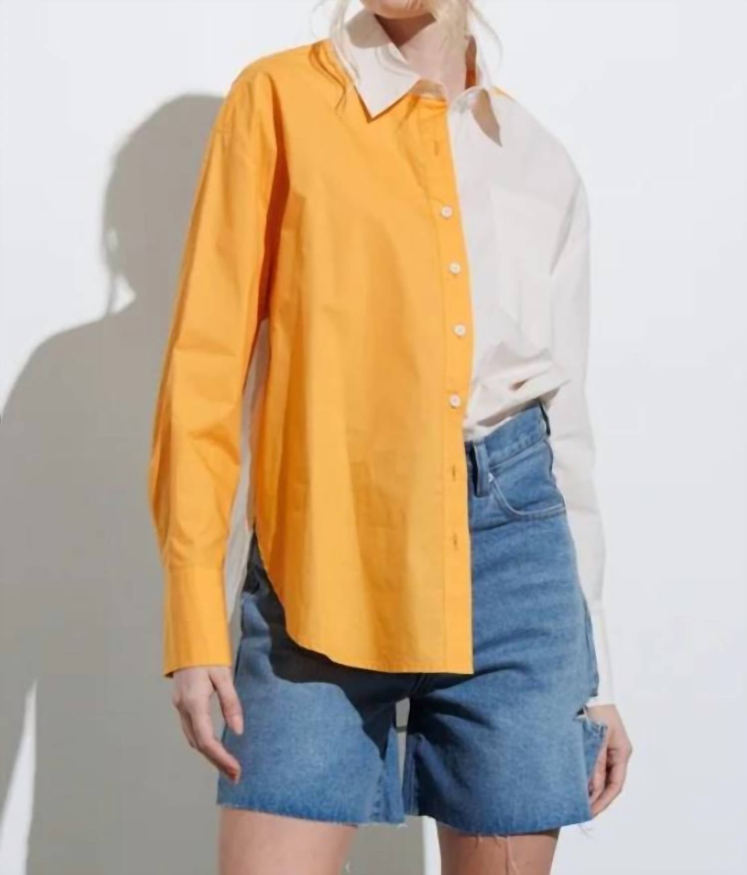 

Топ женский Aaron & Amber, цвет orange colorblock