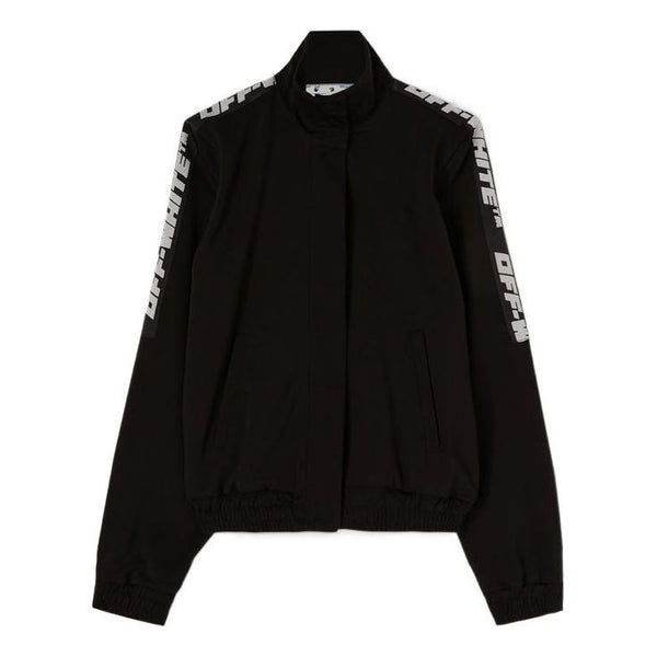 

Свитер logo-tape track jacket 'black' Off-White, черный