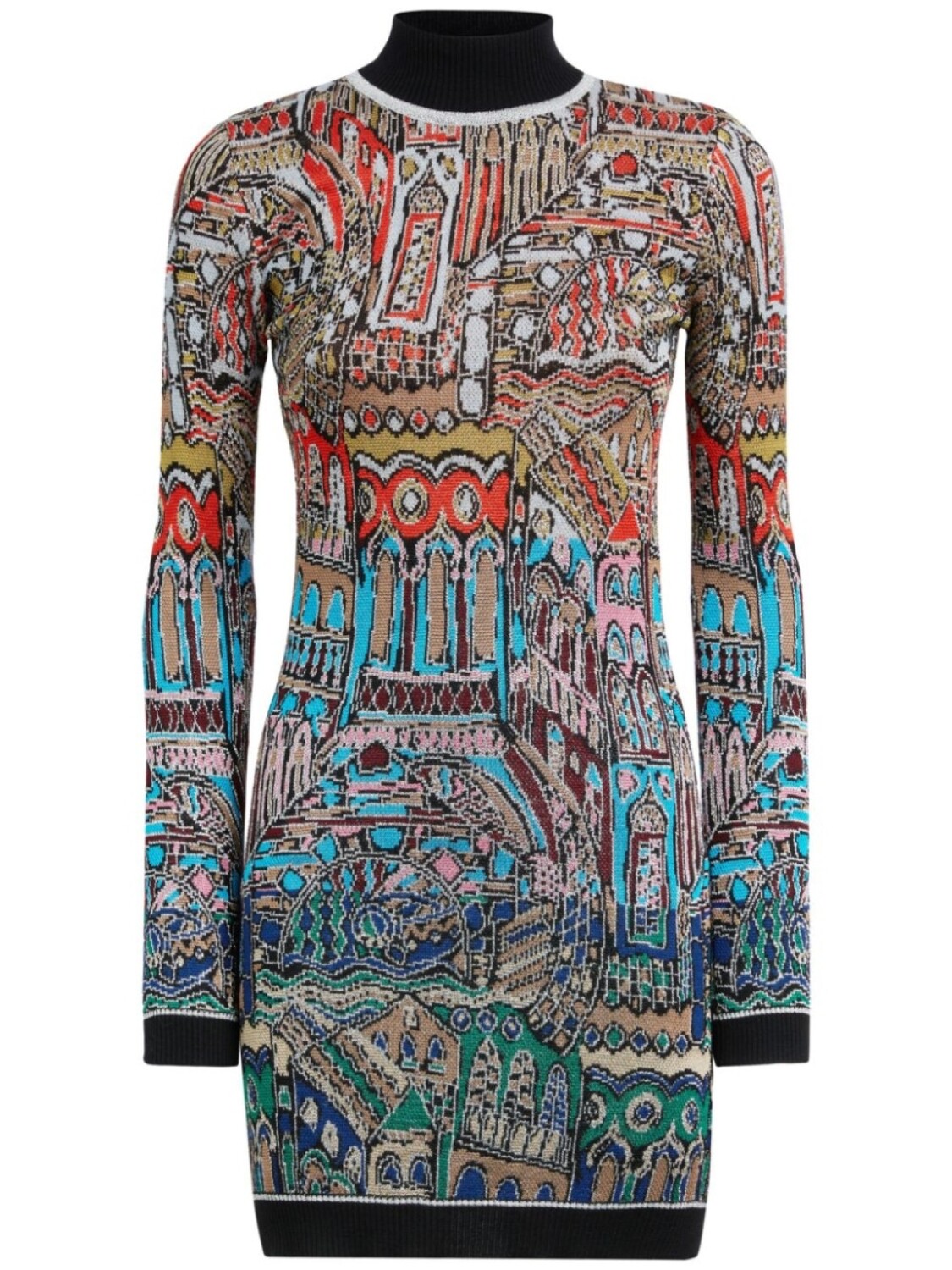 

Missoni жаккардовое платье мини, черный