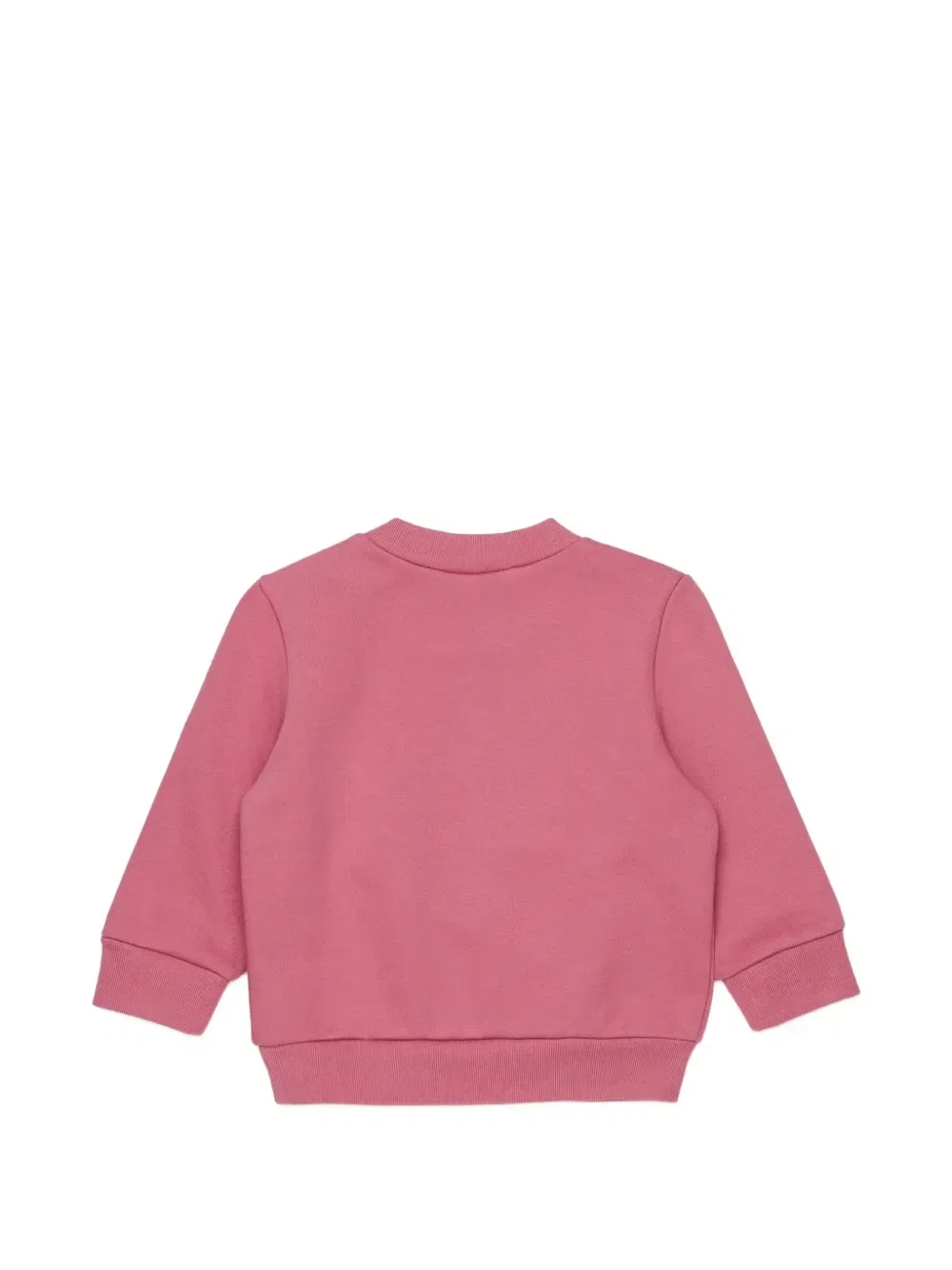 Свитшот с логотипом на пуговицах на плече Marni Kids, розовый — фото 2