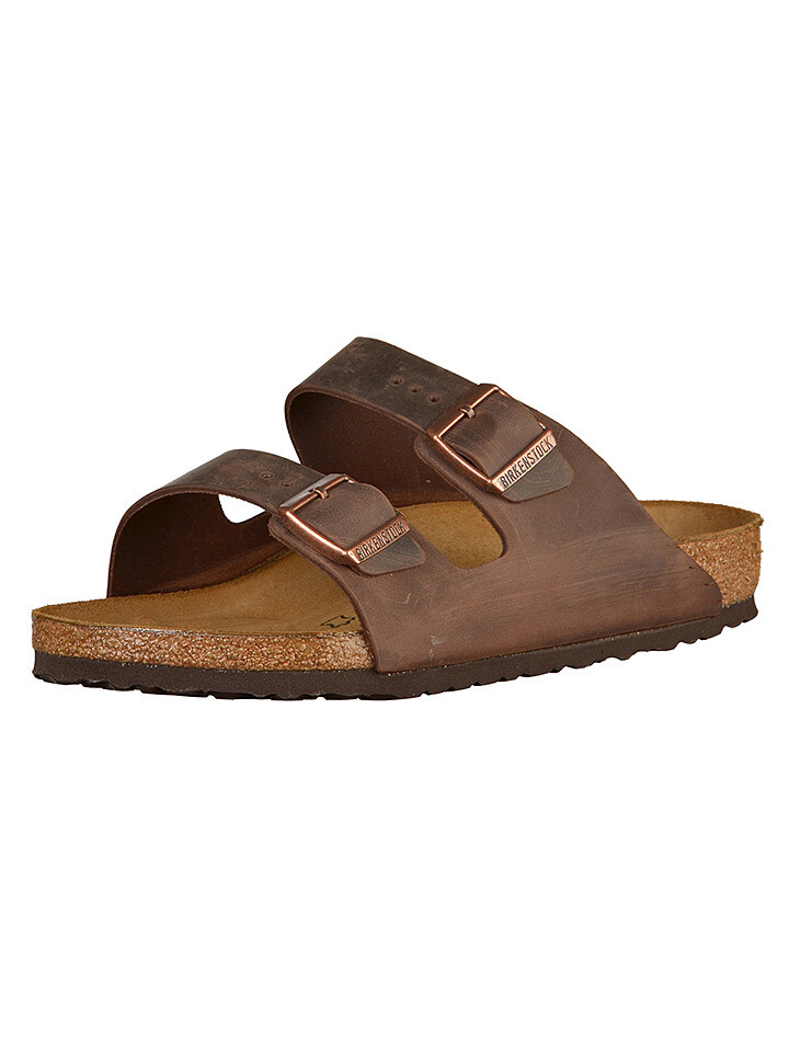 Мюли Birkenstock Leder Arizona, цвет Braun - Weite S — фото 2