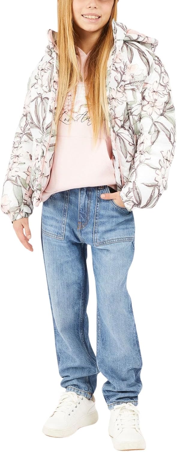 

GUESS Girls' Tencel Denim Carpenter Pants, Indigo Bi Color Wash