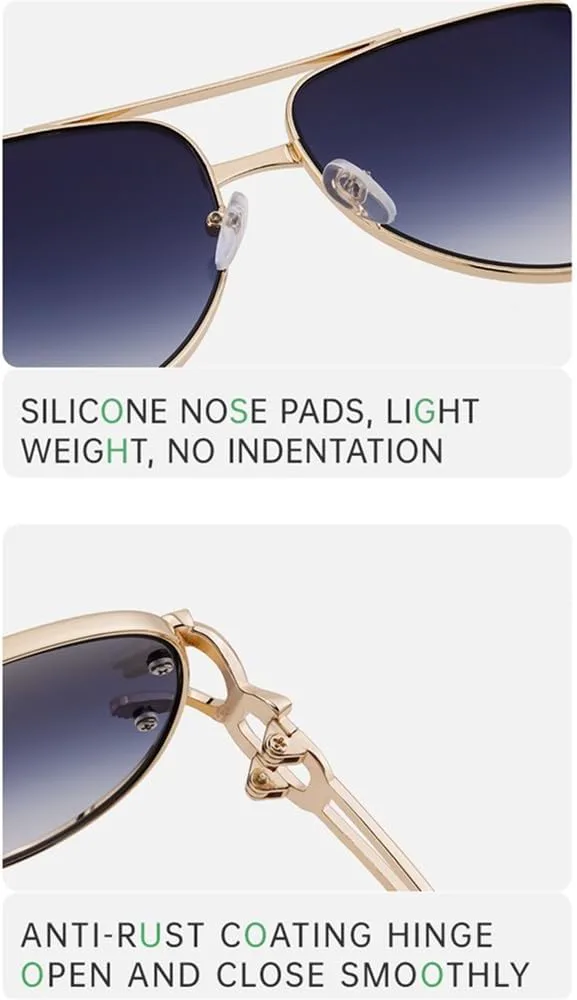 

Солнцезащитные очки для женщин и мужчин, для вождения, маленькие, с защитой от УФ-излучения UV400, в ретро-стиле, с металлической оправой, овальной формы HDUBFY, 2