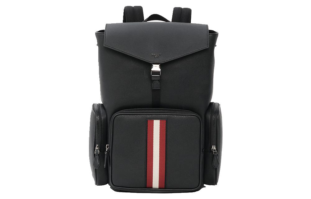 

BALLY Чёрный большой рюкзак из переработанного нейлона для мужчин