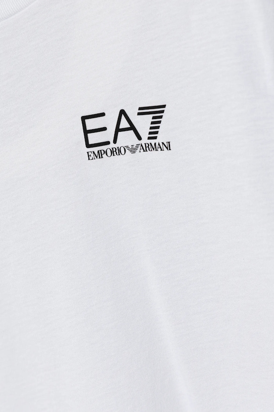 Детская хлопковая водолазка Ea7 Emporio Armani, белый — фото 3