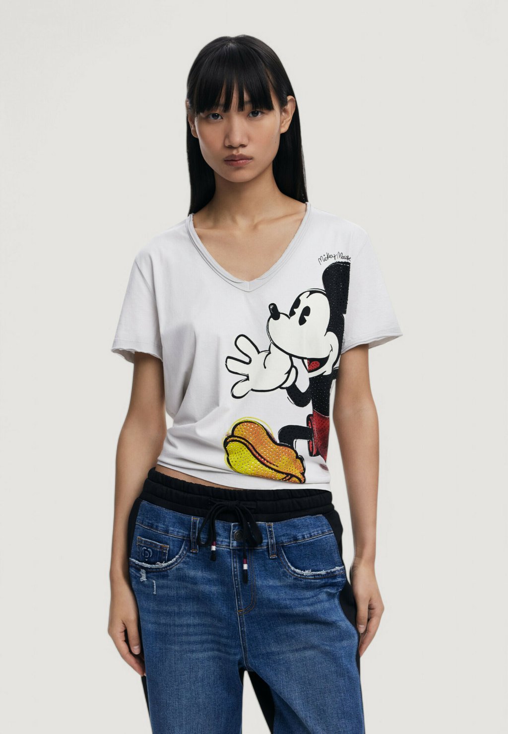

Футболка с принтом MICKEY JOKER Desigual, белый