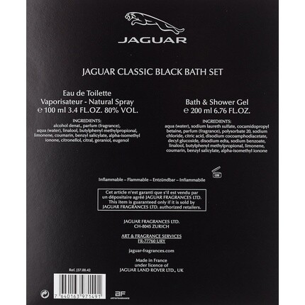 Туалетная вода и набор для душа Jaguar Classic Black — фото 2