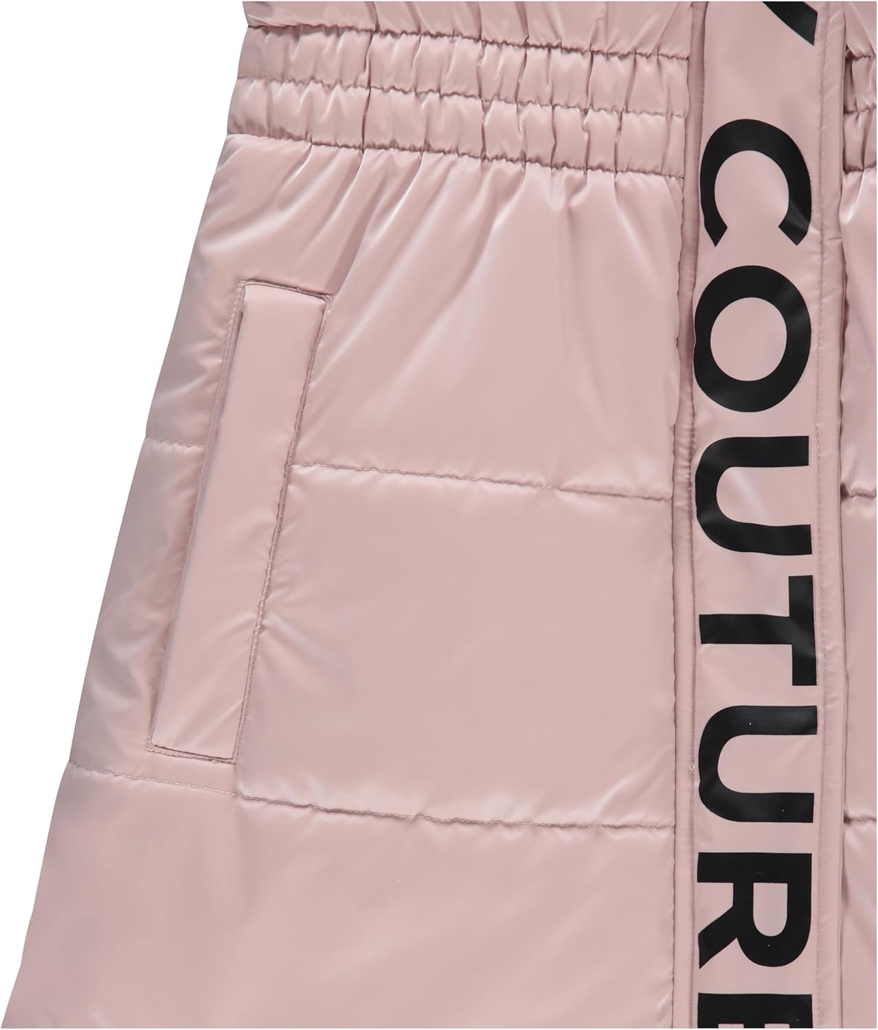 Пальто Juicy Couture для девочек, зимняя куртка с искусственным мехом и капюшоном, теплая парка с капюшоном, плотное зимнее пальто для детей, Blue7Z079 — фото 4