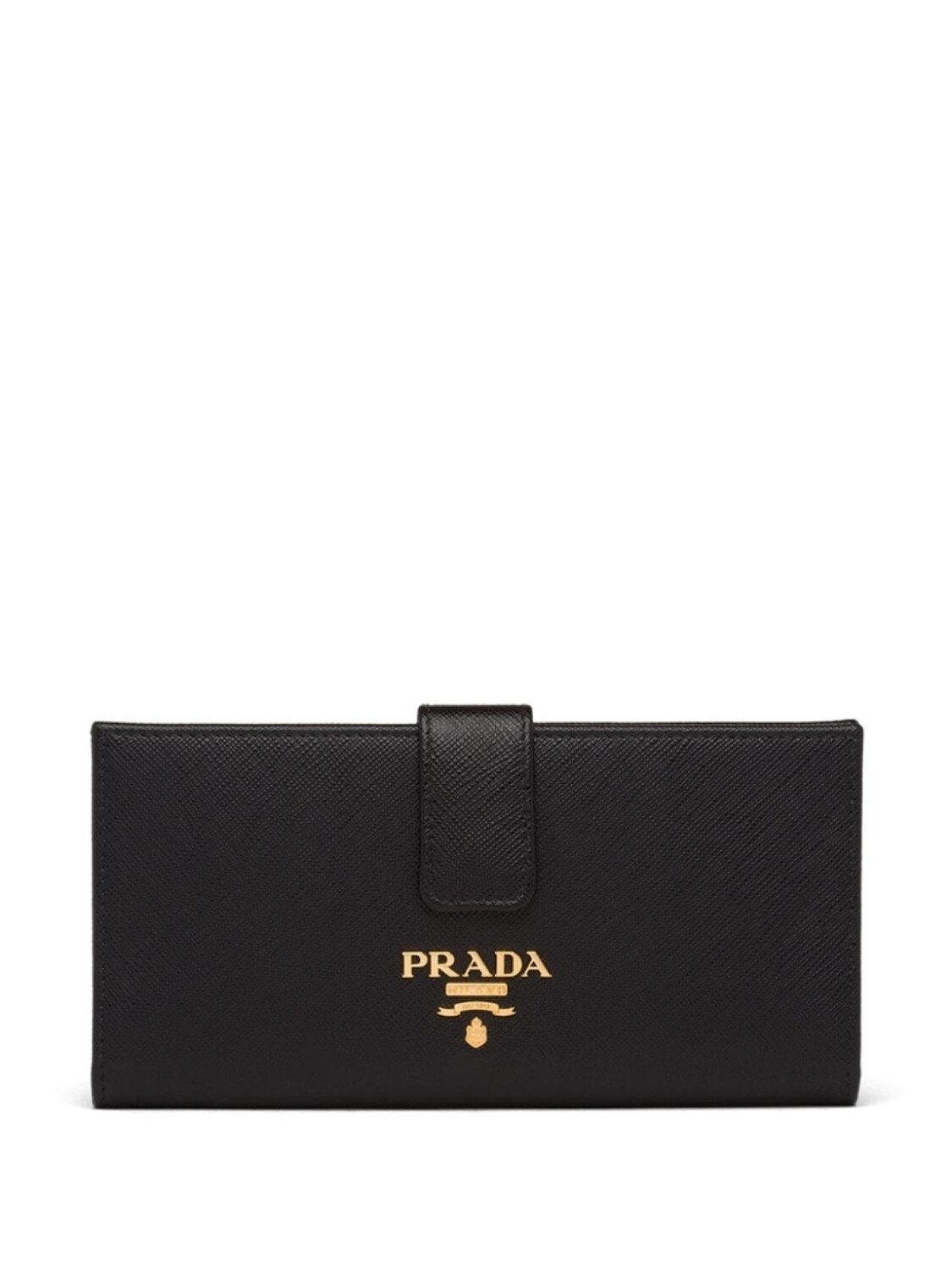 

Prada большой кошелек с логотипом, черный