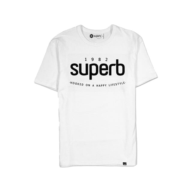 

Icon Tee мужская футболка с короткими рукавами и круглым вырезом Superb, белый