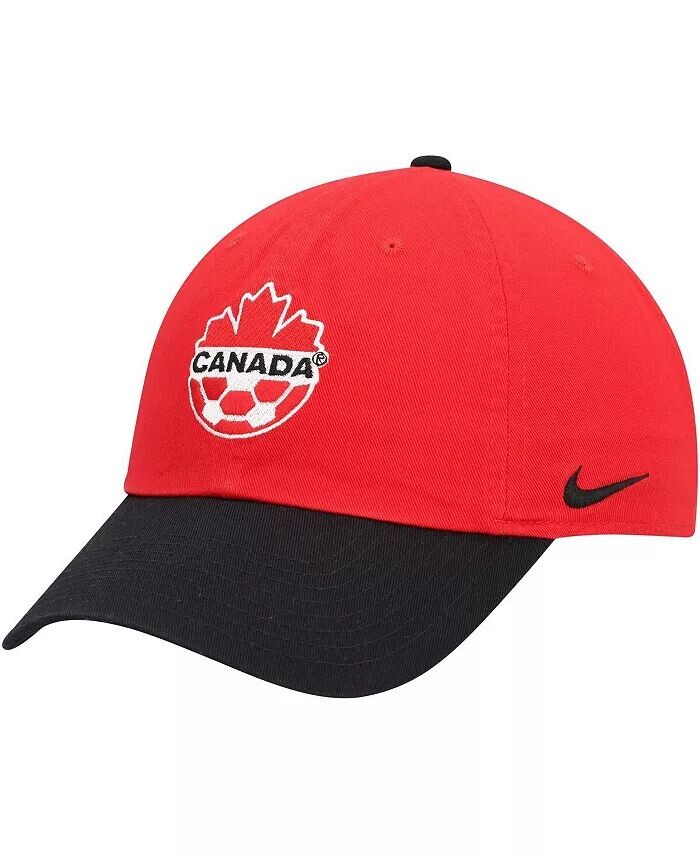 

Мужская красная, угольная регулируемая кепка Canada Soccer Campus Nike
