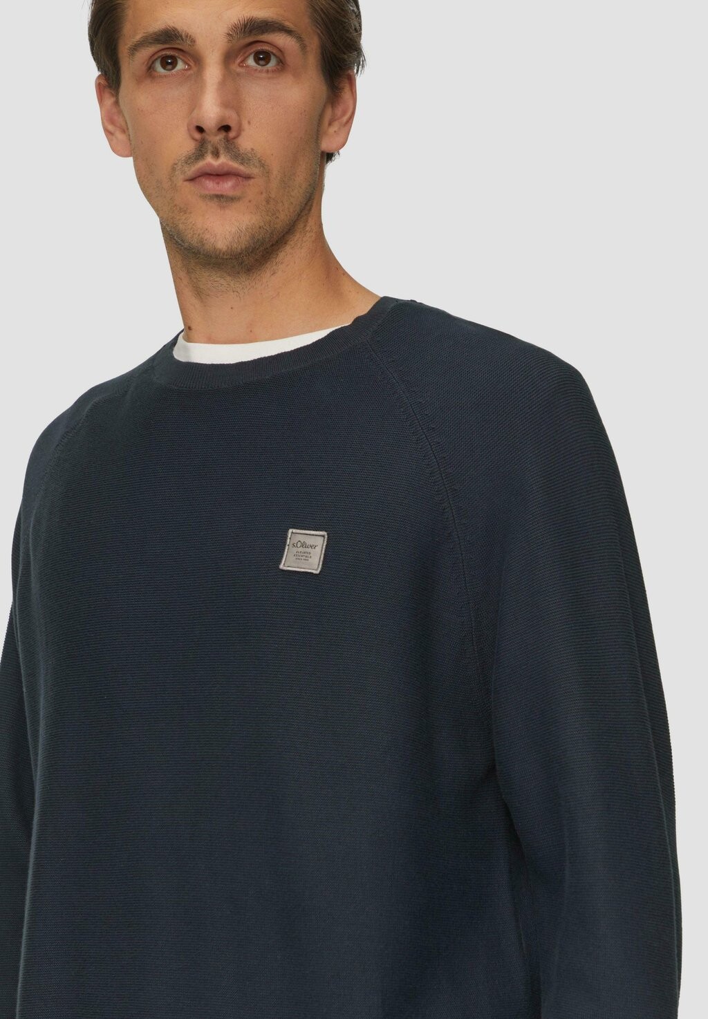 

Джемпер MIT CREWNECK s.Oliver, темно-синий