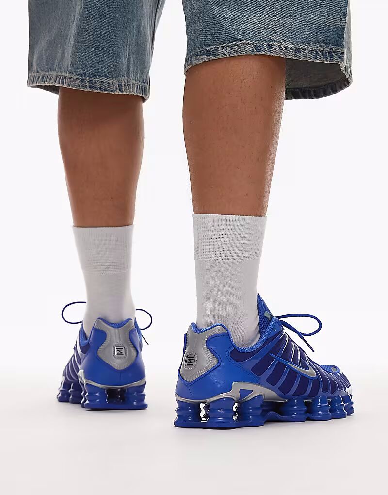 Кроссовки Shox TL синего цвета Nike — фото 4
