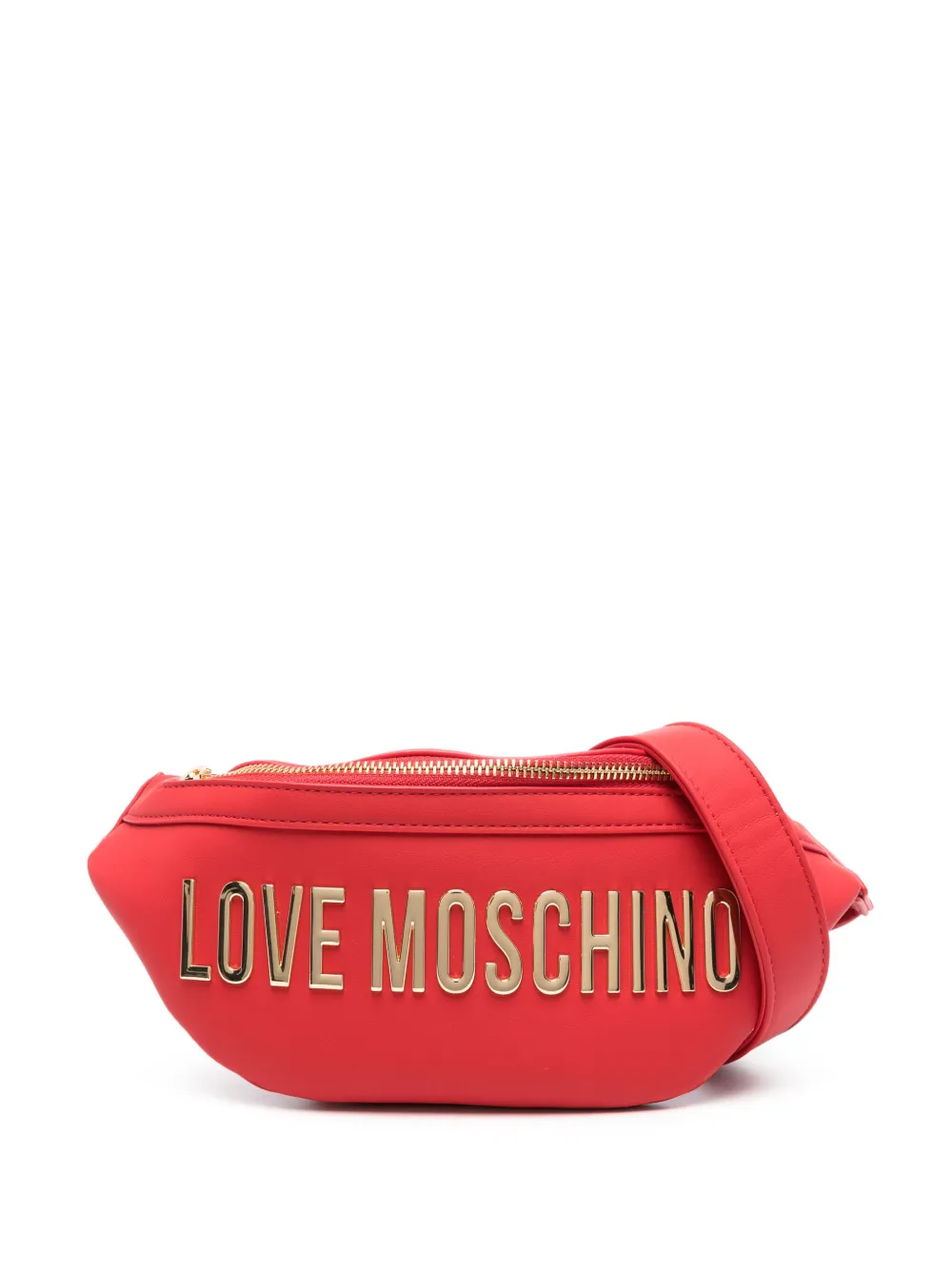

Поясная сумка из искусственной кожи с логотипом Love Moschino, красный