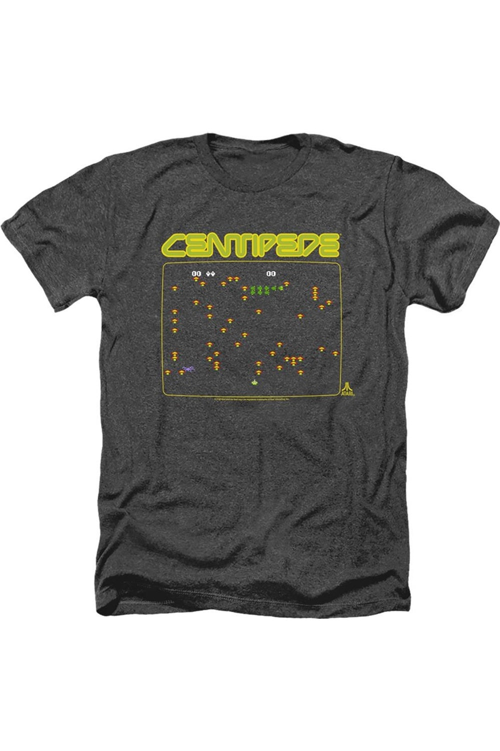 

Футболка Atari Centipede Screen для взрослых, цвет Heather Gildan, черный