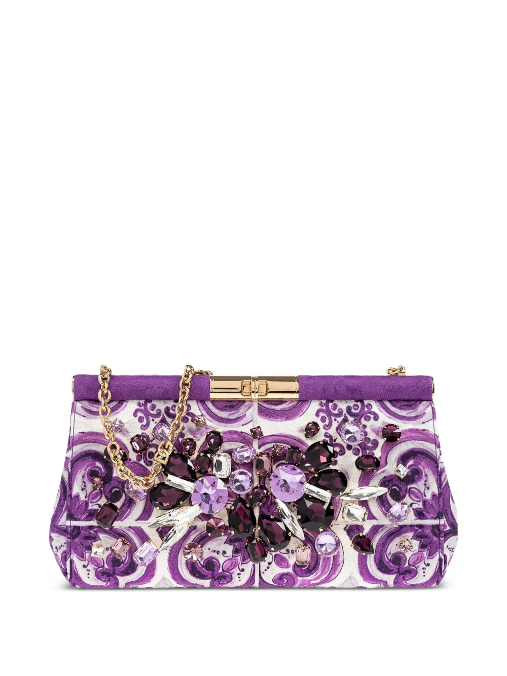 

Маленький клатч Marlene с цветочным принтом DOLCE & GABBANA, фиолетовый