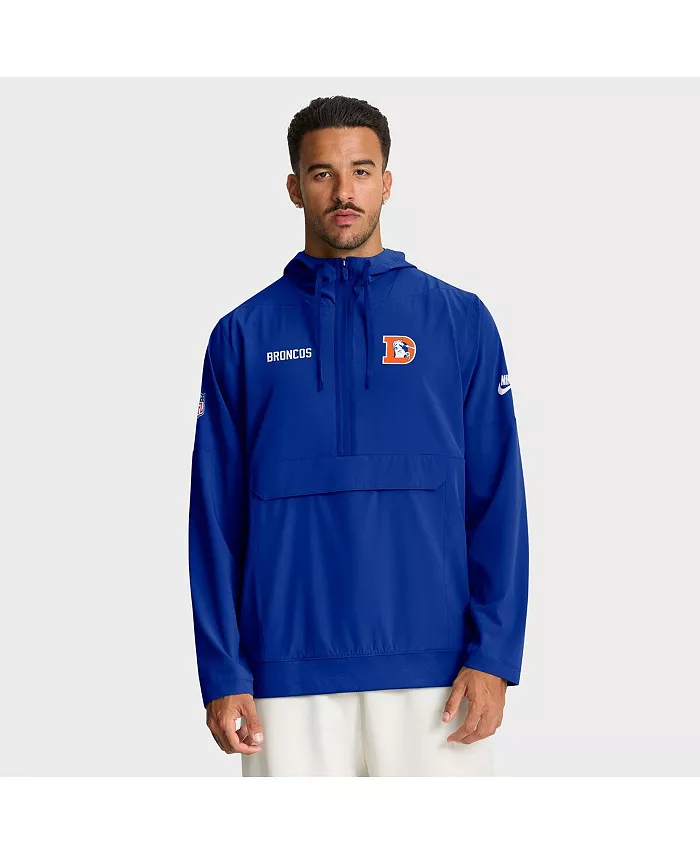 

Мужская королевская куртка-толстовка Denver Broncos Sideline Alt Pack с полумолнией Nike