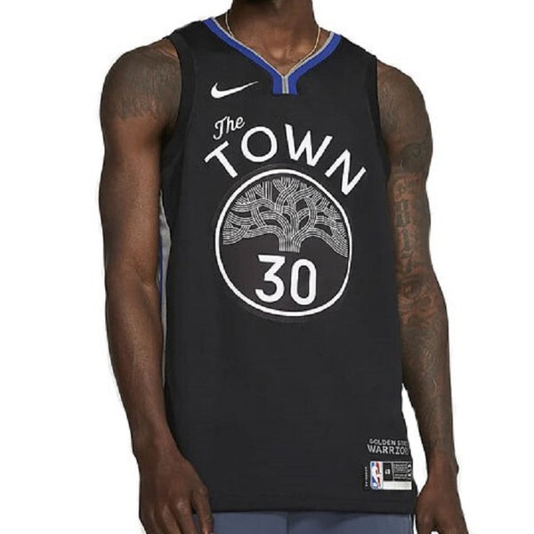 Майка Nike NBA City limited Jersey SW Fan Edition 2019-2020 Season Golden State Warriors Curry 30 Black, черный — фото 3