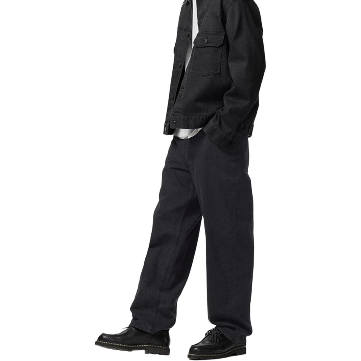 

Джинсы унисекс темно-серые UNIQLO, темно-серый