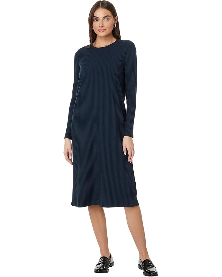 

Платье Eileen Fisher Crew Neck Calf Length Dress, цвет Deep Adriatic