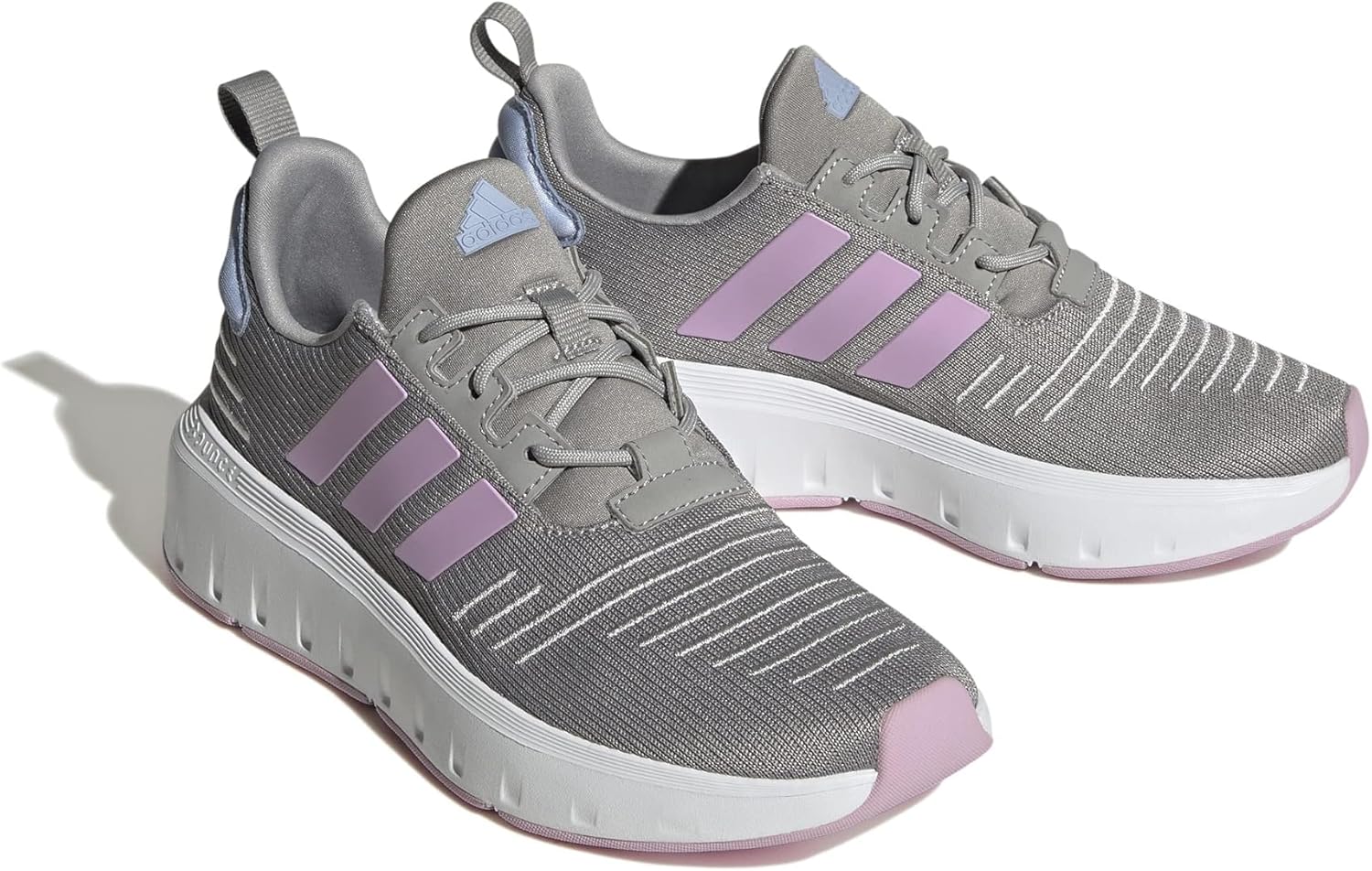 

Детские кроссовки Adidas Swift Run 23 (унисекс), голубой/серый/лиловый