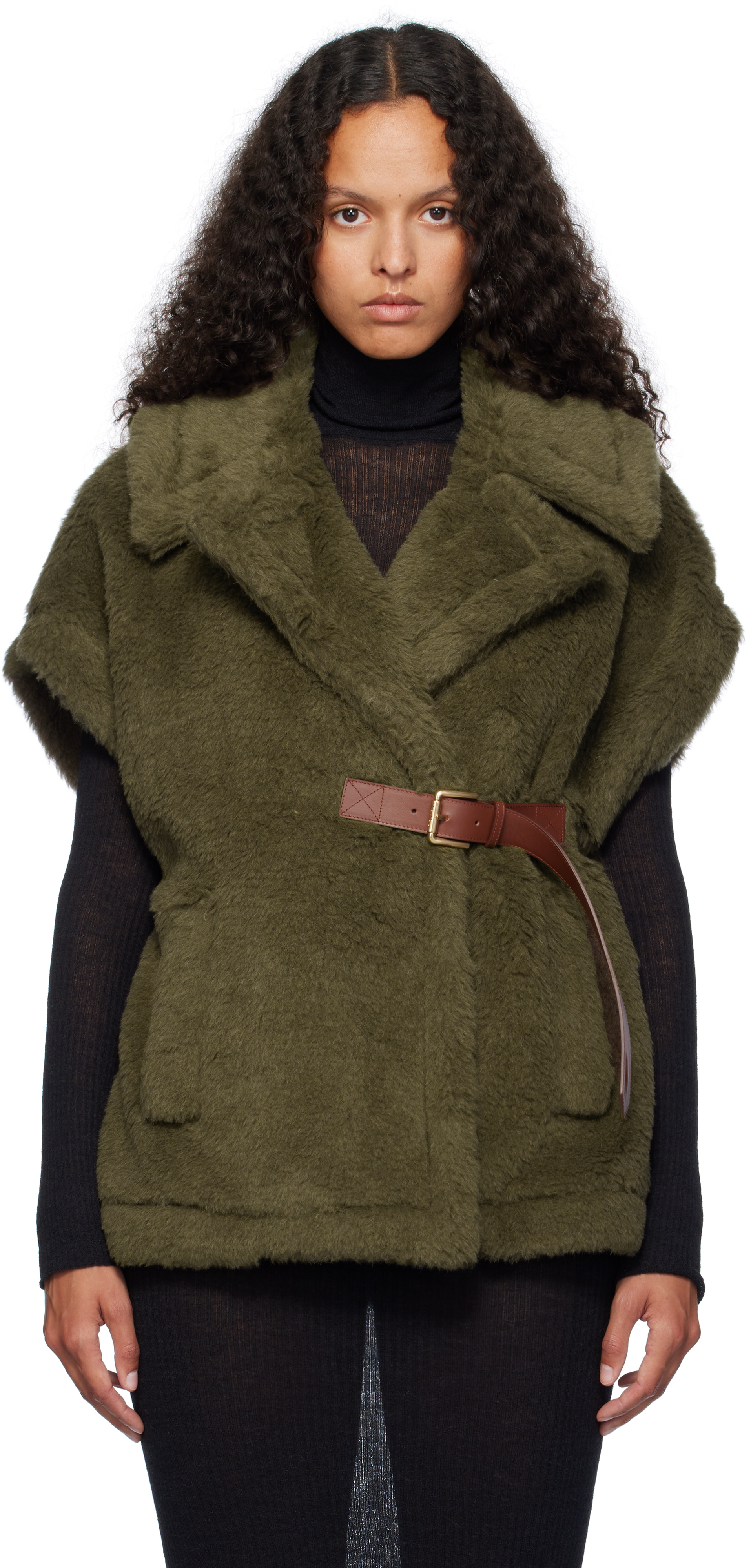 

Куртка цвета хаки Newabavo Max Mara