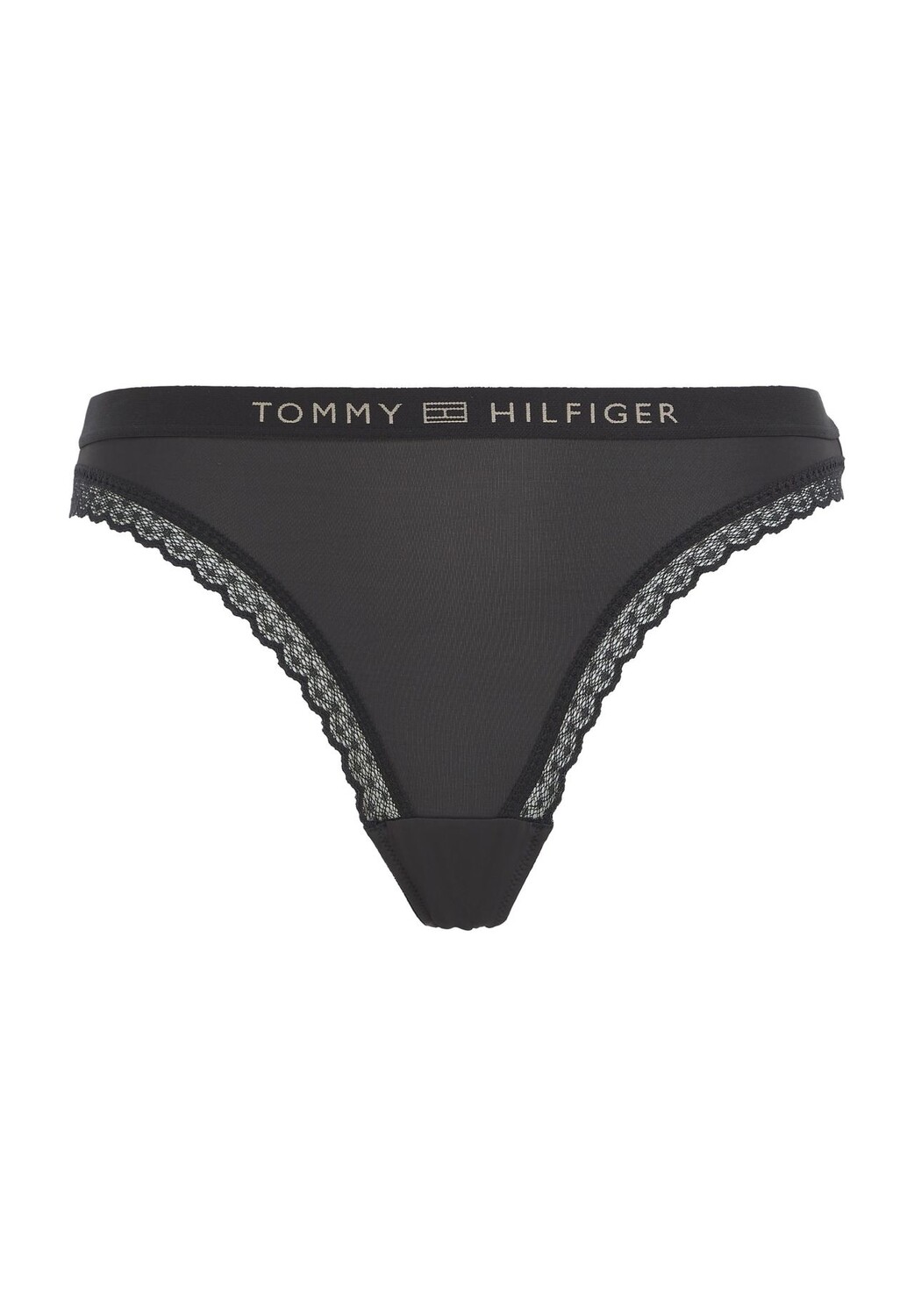 

Трусы, пояс с логотипом, кружево, женские TOMMY HILFIGER, цвет Bds Black