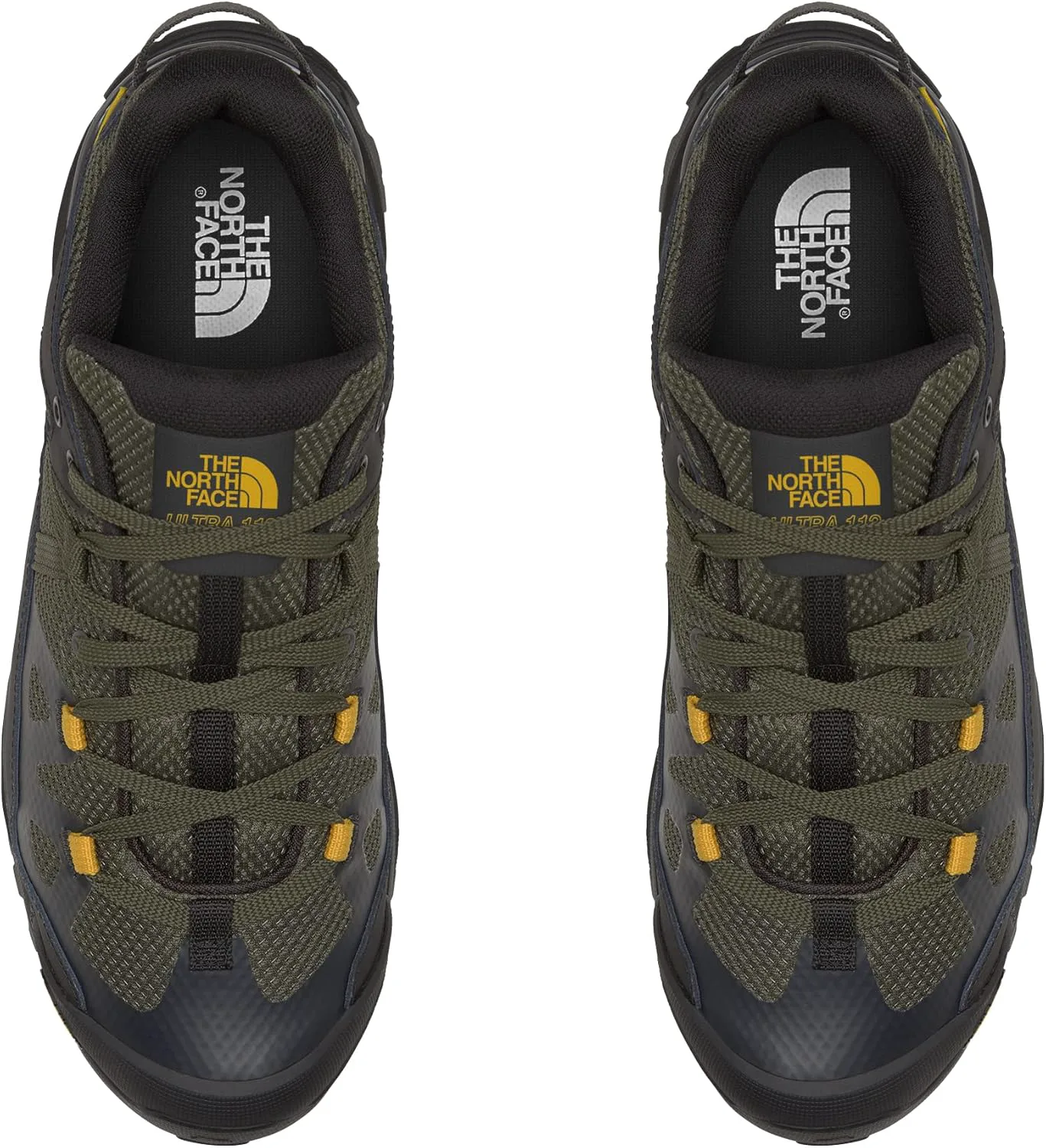 Мужские водонепроницаемые походные ботинки THE NORTH FACE Ultra 112 | Кожа Ripstop, резиновая подошва с 5 мм выступами, зеленый/черный — фото 4