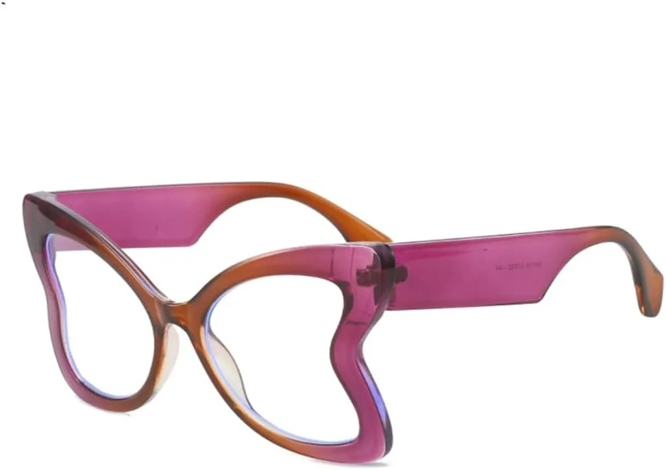 

Солнцезащитные очки «Кошачий глаз» с бабочками, женские панк-очки, винтажные очки в стиле стимпанк, защита от ультрафиолета UV400 LANGSER, C9 Purple White