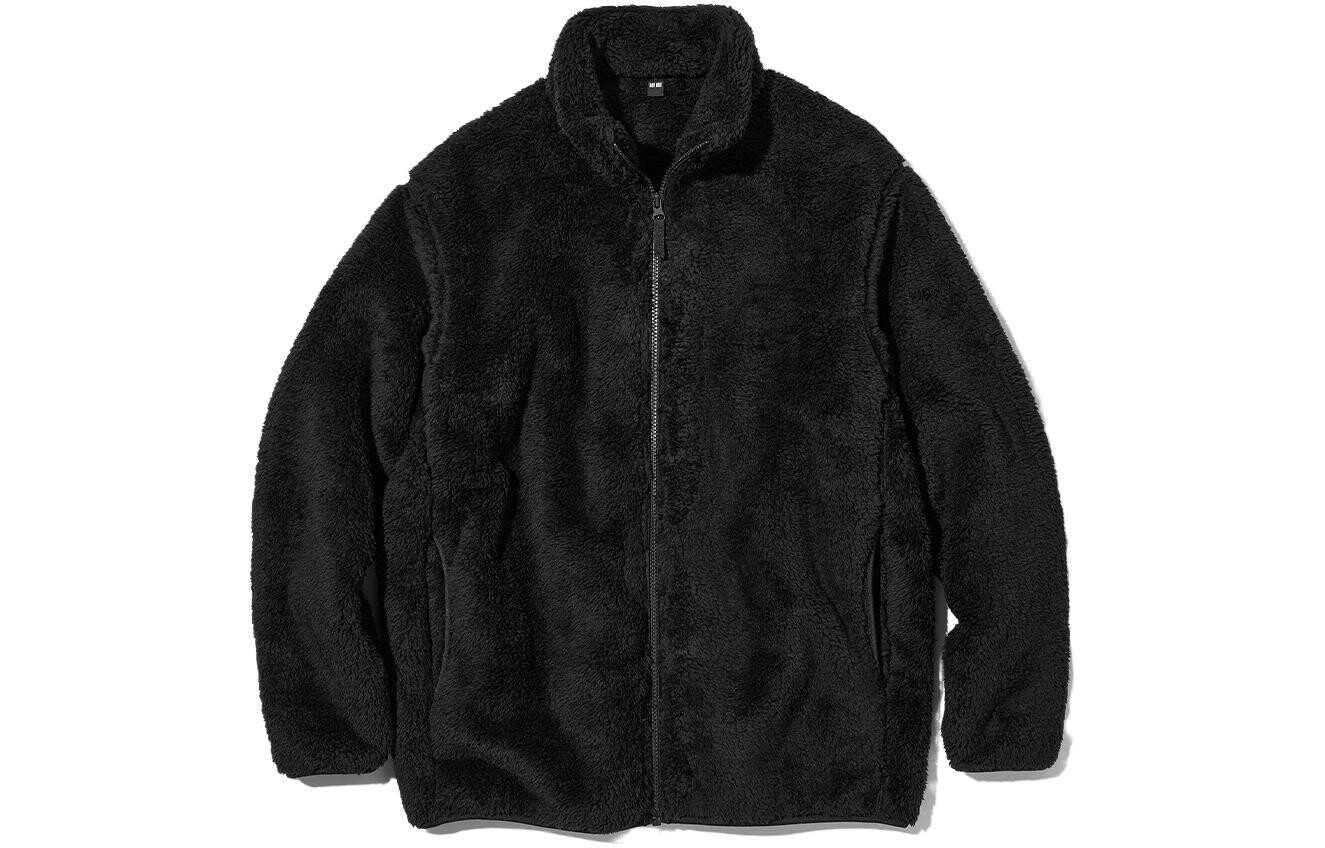 

Пушистая флисовая куртка Uniqlo Unisex, 09 черный