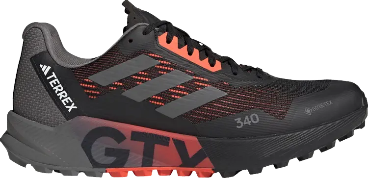 

Кроссовки Terrex Agravic Flow 2.0 GORE-TEX 'Black Solar Red', черный