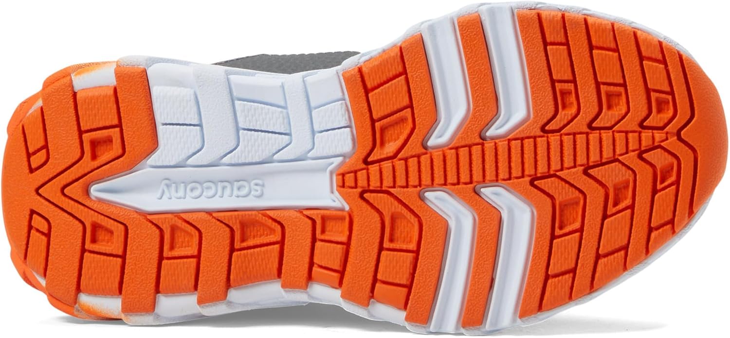 Кроссовки Saucony Unisex-Child Wind Alternative Closure 2.0, оранжевый/серый — фото 3