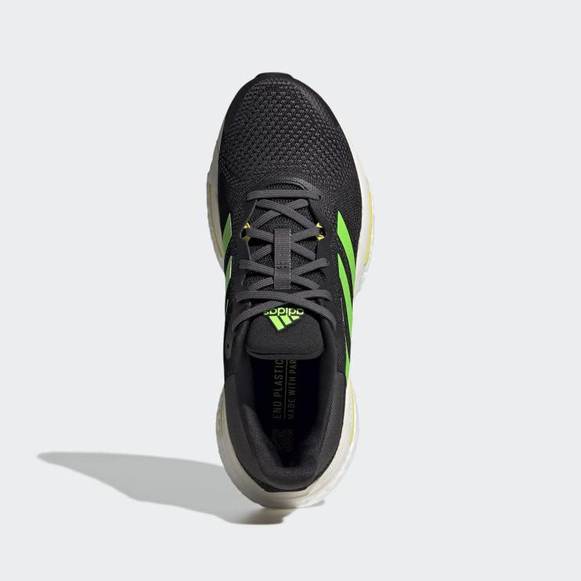 Мужские кроссовки Adidas Solarglide 5, черный/зеленый/желтый — фото 2