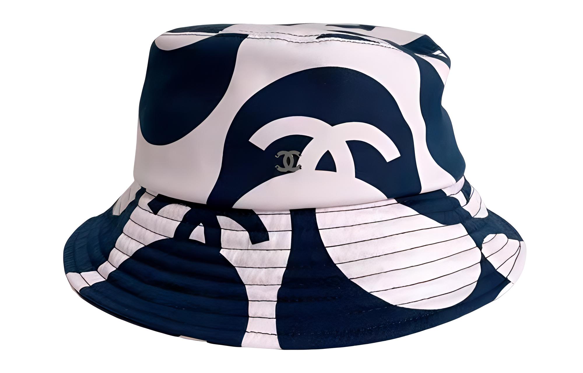 

Шляпа-ведро женская розово-черная CHANEL