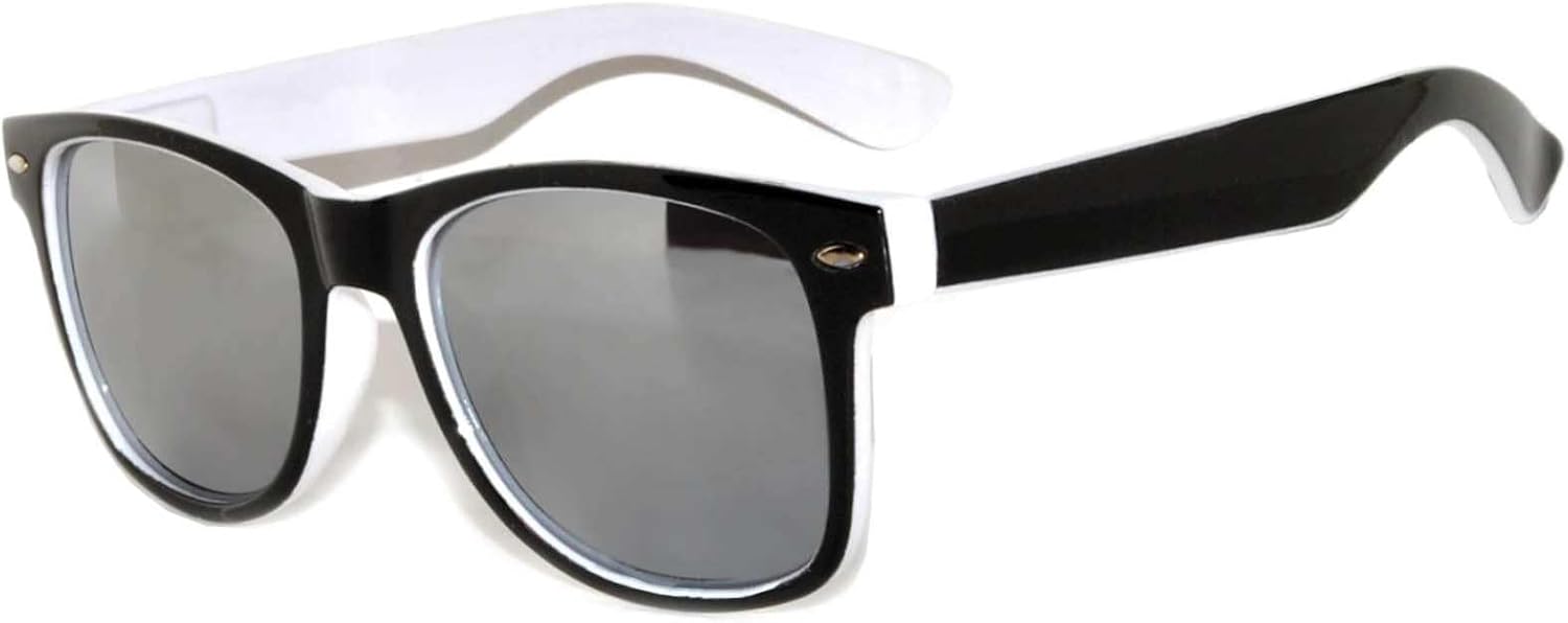 

Винтажные двухцветные солнцезащитные очки OWL с дымчатыми и зеркальными линзами — квадратные, в стиле ретро, ​​подходят для женщин и мужчин, защита от УФ-излучения UV 400, Mirror - 2 Tone White