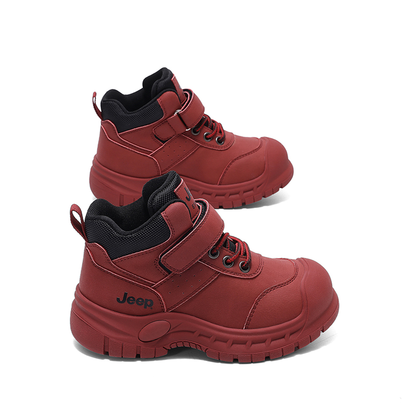 Износостойкие высокие повседневные кроссовки для детей Angela Red Kids' Jeep, Ancora Red — фото 4