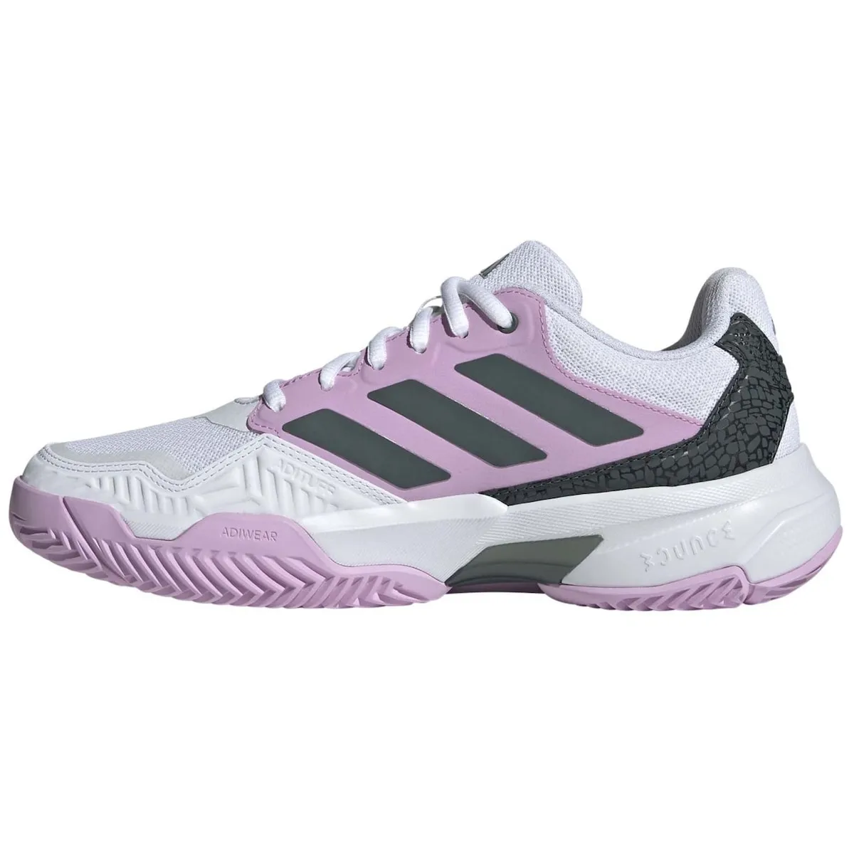 Женские теннисные кроссовки COURTJAM CONTROL Adidas, белый/розовый — фото 3