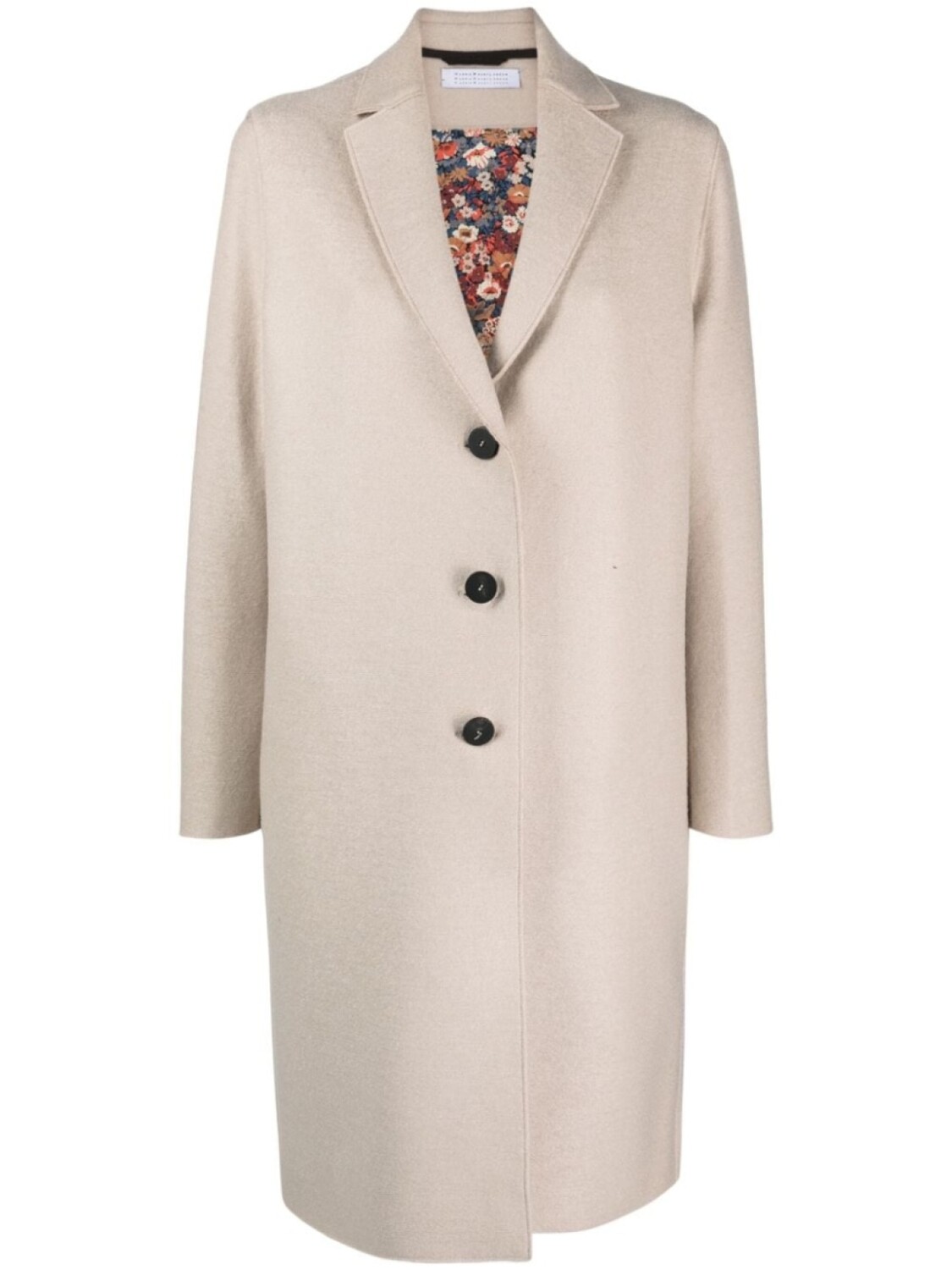 

Harris Wharf London wool single-breasted coat, нейтральный цвет