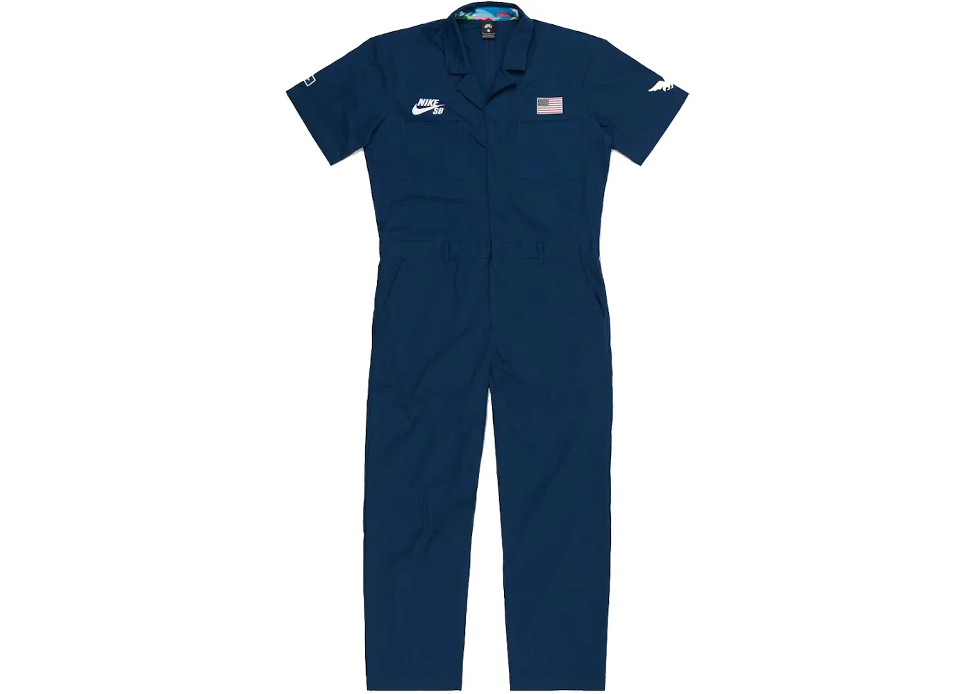 Мужской комбинезон с длинным рукавом Nike SB x Parra USA Federation Kit Skate Coveralls Nike, Brave Blue/White