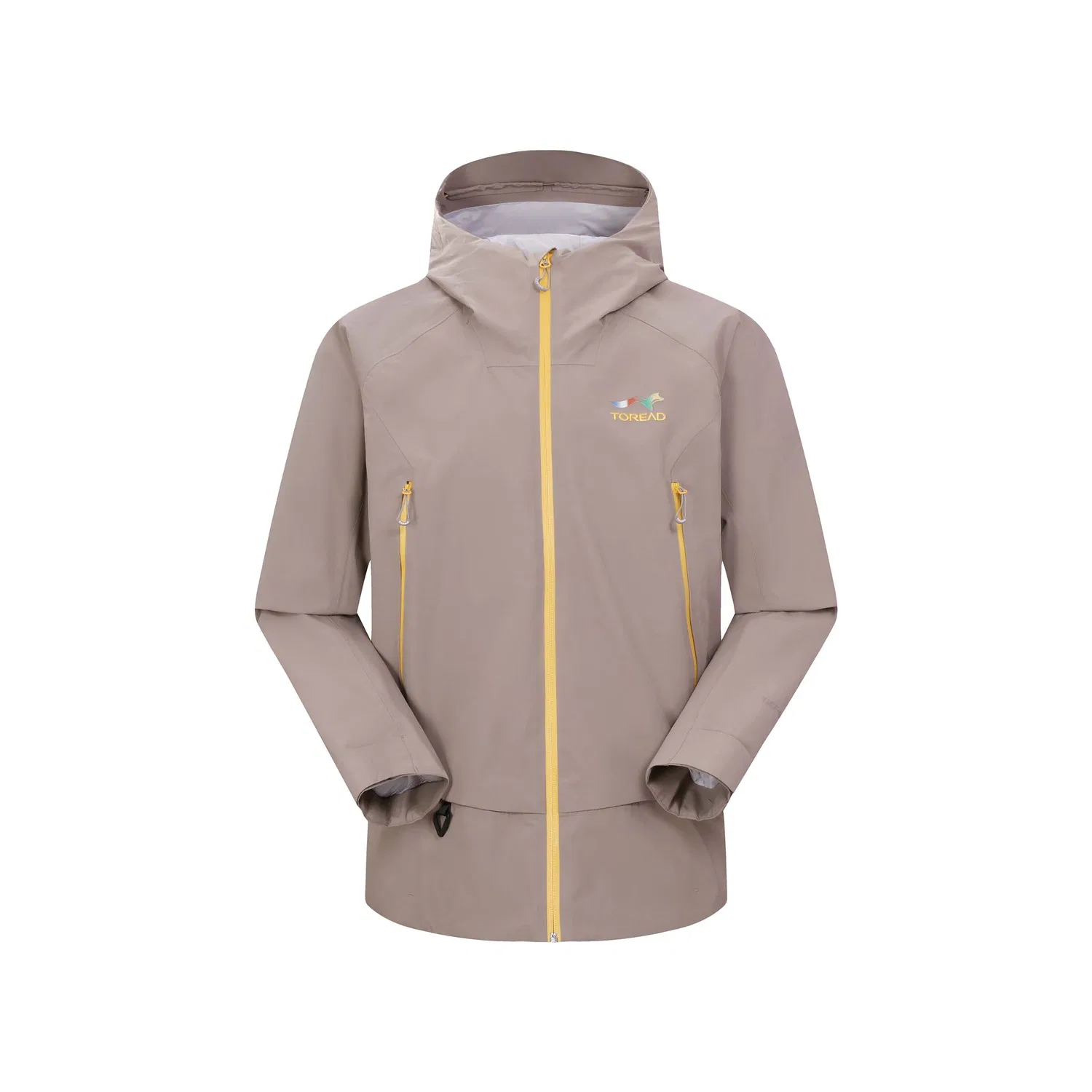 Детский ветрозащитный дождевик одностенный с капюшоном TOREAD, Gray Brown Tan