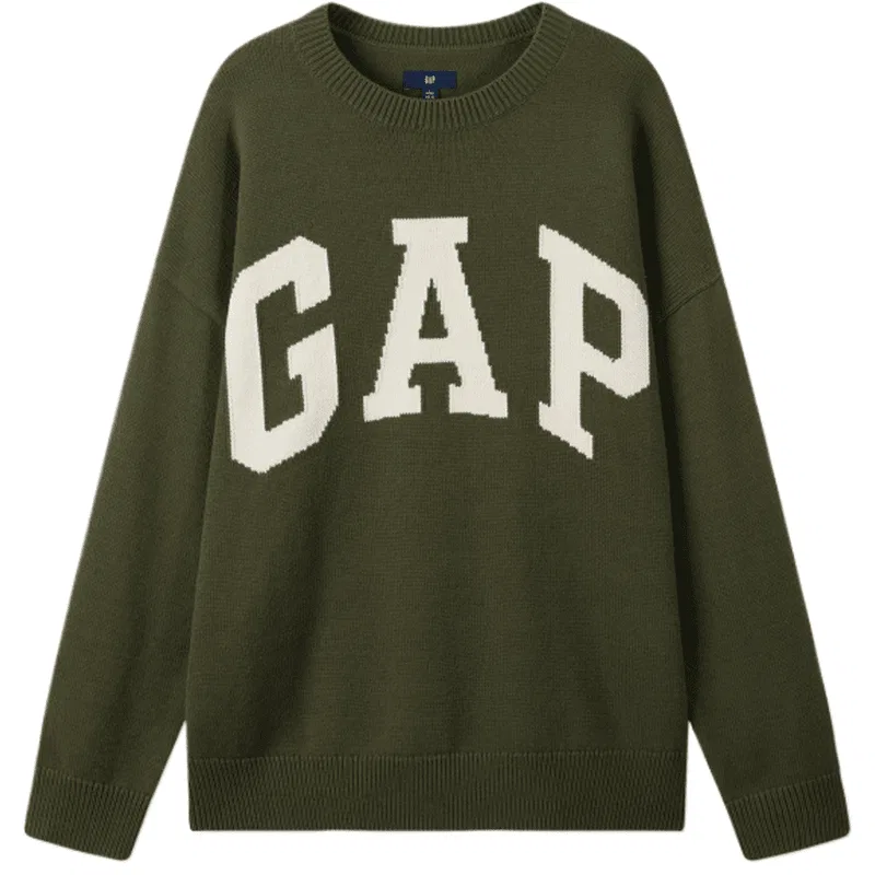 Мужской джемпер с круглым вырезом Marine Blue GAP — фото 3