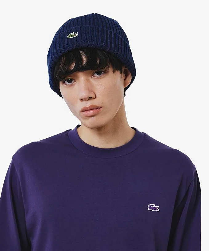 Футболка с длинным рукавом Lacoste Official Basic, темно-синий — фото 3