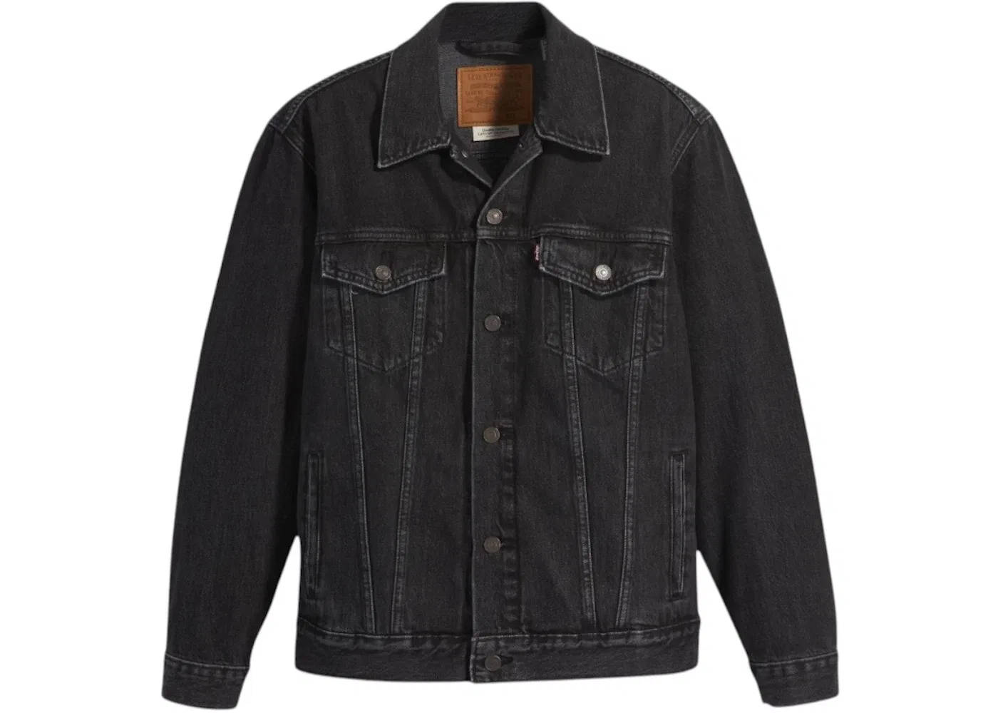 Мужская джинсовая куртка-тракер свободного кроя Levi's Levis, черный